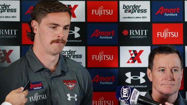 John Worsfold, says Joe Daniher could play in Essendon’s next game. Picture: AAP Images