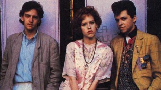 Andrew McCarthy with Molly Ringwald and Jon Cryer in a scene from the 'Pretty In Pink' in 1986.