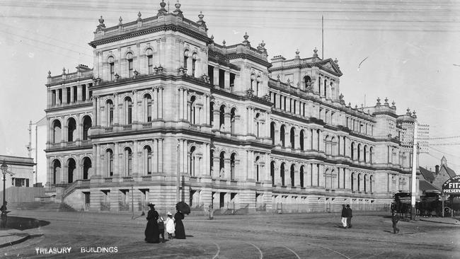 The Treasury building, pictured in 1895 by Alfred Elliot, is said to be haunted.