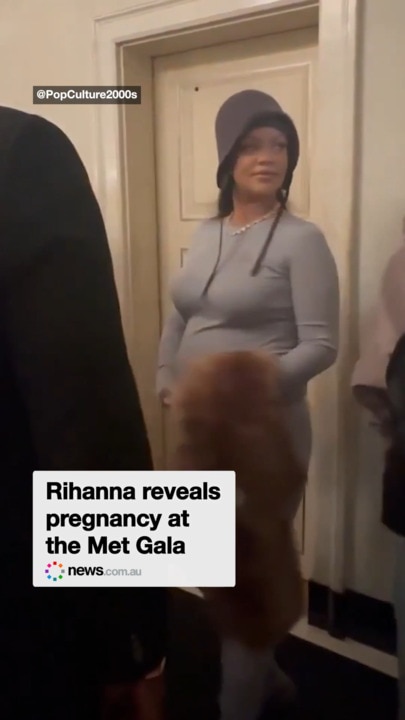 Rihanna reveals pregnancy at the Met Gala