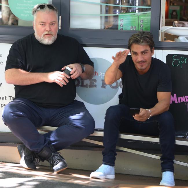 Sandilands and good mate John Ibrahim. Picture: John Grainger