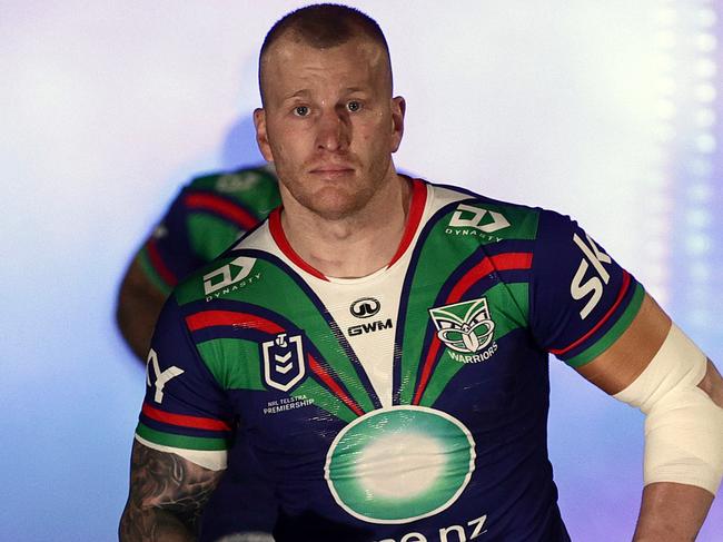 AUCKLAND, NEW ZEALAND - JULY 26: Mitchell Barnett of the Warriors runs out for the round 21 NRL match between New Zealand Warriors and Wests Tigers at Go Media Stadium Mt Smart, on July 26, 2024, in Auckland, New Zealand. (Photo by Dave Rowland/Getty Images)