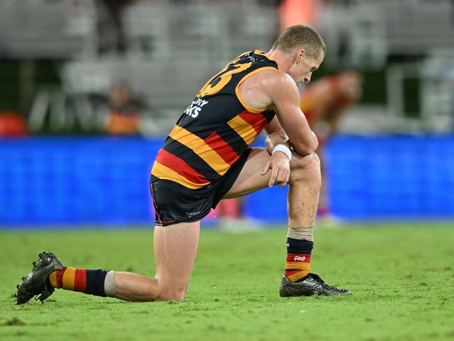 Reilly O'Brien after he round 1 loss to Gold Coast. Picture: Matt Roberts/AFL Photos