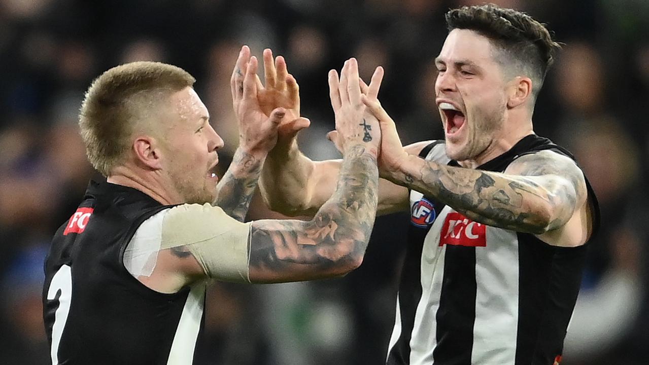 Jordan De Goey was a standout for the Pies during the finals series. Picture: Getty