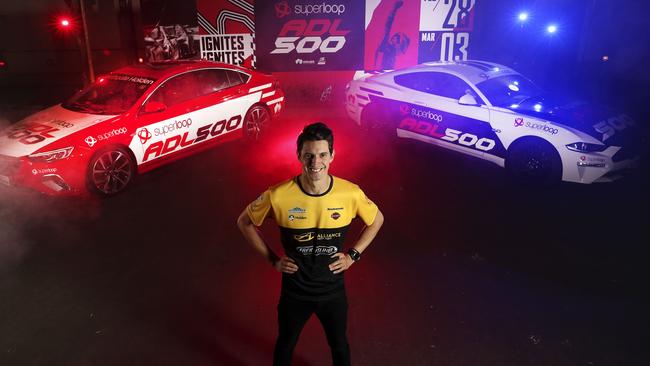 V8 Driver Nick Percat at the Superloop Adelaide 500 launch last year. Picture: Sarah Reed