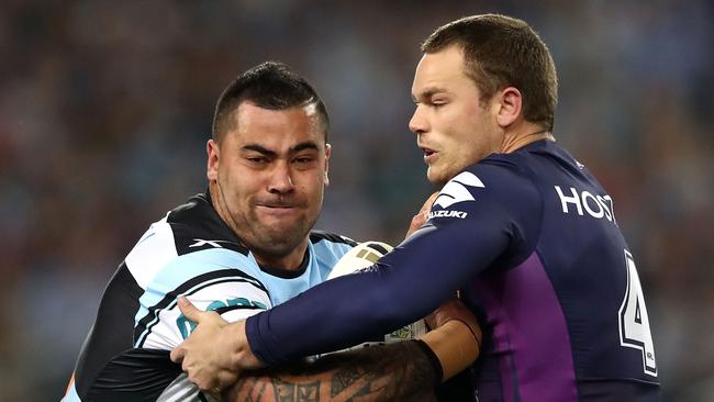 Andrew Fifita’s try won the game for Cronulla.