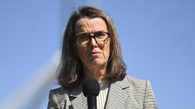 Senator Anne Ruston addresses Community pharmacists from across Australia at Parliament House in Canberra. Picture: NCA NewsWire / Martin Ollman