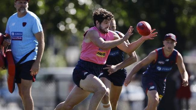 How Melbourne approaches Angus Brayshaw’s medical retirement from a list management perspective is still up in the air. Picture: Michael Klein