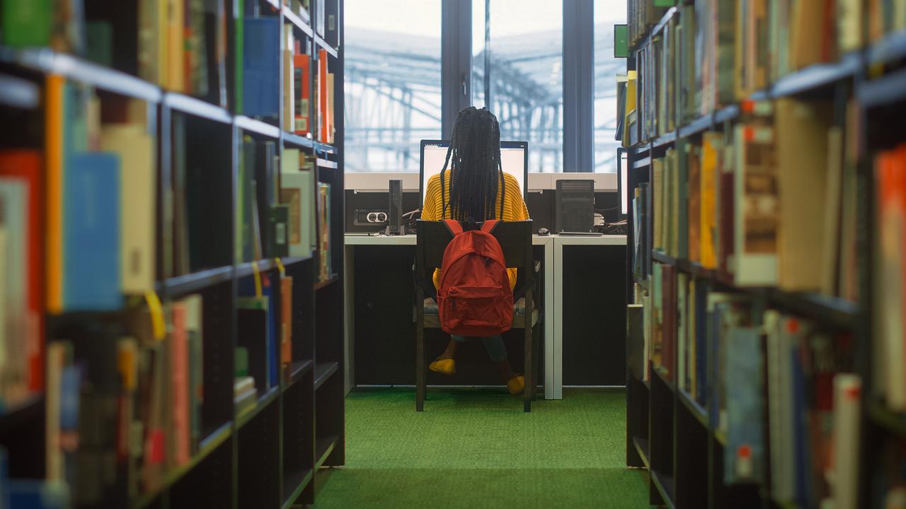 Avri now spends time at the library searching for her own child abuse images and tries to get them pulled down. Picture: iStock, posed by model.