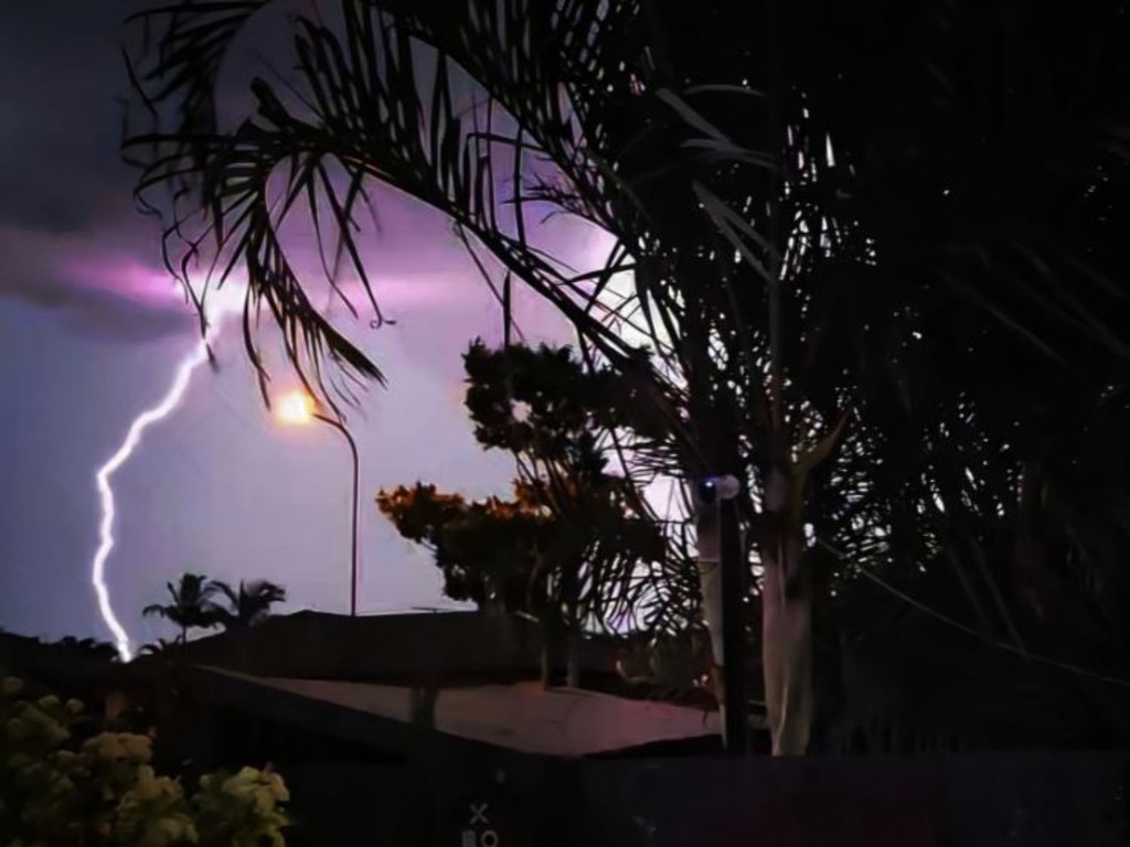 The wild storms caused power outages to more than 15,000 Wednesday night. Picture: Tash Armstrong