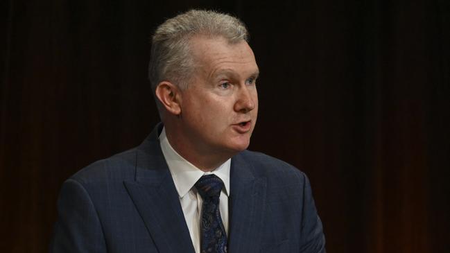 Minister for Employment and Workplace Relations Tony Burke is expected to introduce Labor’s industrial relations bill in parliament on Thursday morning. Picture: Getty Images