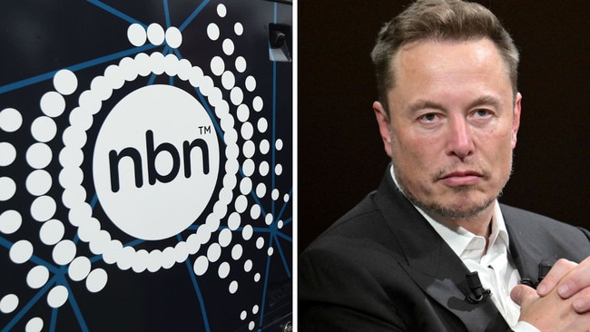 Space X boss Elon Musk’s Starlink offers its Australian customers far faster internet speeds than the National Broadband Network’s rival service. Picture: AFP