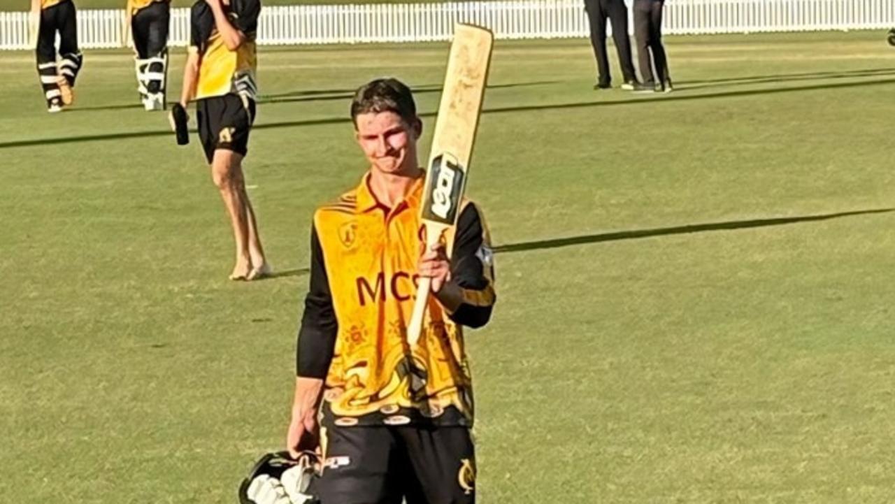 Jordan Roads scored 168 runs atop the order against PINT during Rd. 5 of the One-day competition, season 2025. Picture: Nightcliff Cricket Club Facebook