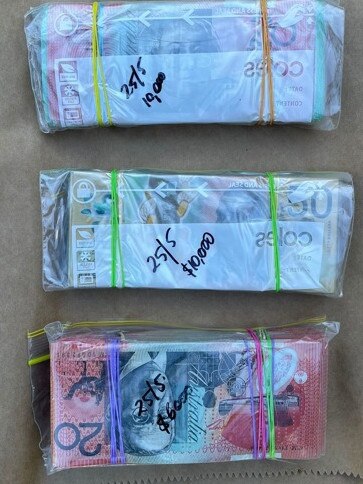 Part of the haul by Strike Force Bunjil after Paul Norton was picked up police in June, 2021. Picture: NSW Police.