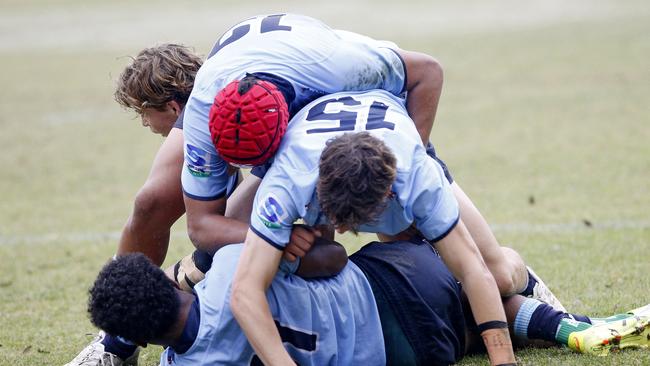 Ofa Latu, Jack Kalms and Samuela Sorovi for the Waratahs. Under 16s.