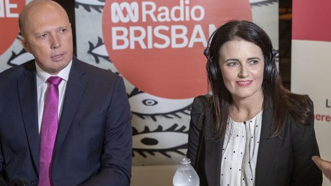 Peter Dutton and Ali France, pictured in 2019, will again go head-to-head in this year’s federal election. Picture: AAP/Glenn Hunt