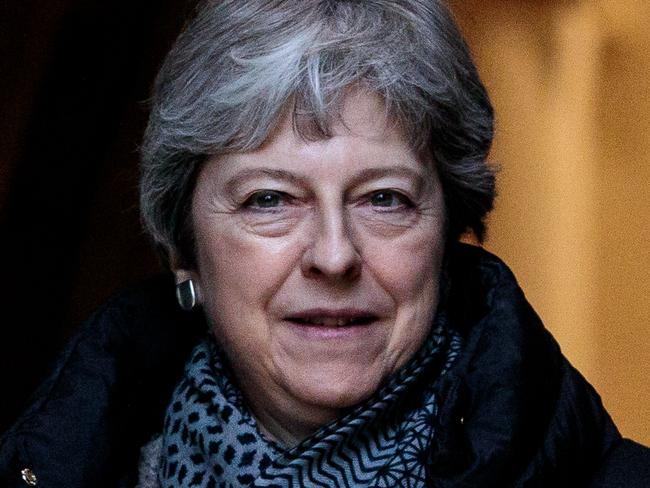 MAIDENHEAD, ENGLAND - MARCH 31: British Prime Minister Theresa May leaves following a Sunday church service on March 31, 2019 in Maidenhead, England. MPs in Parliament will vote on alternative arrangements for Brexit tomorrow after Mrs May's deal was defeated for a third time in the House of Commons.(Photo by Jack Taylor/Getty Images)