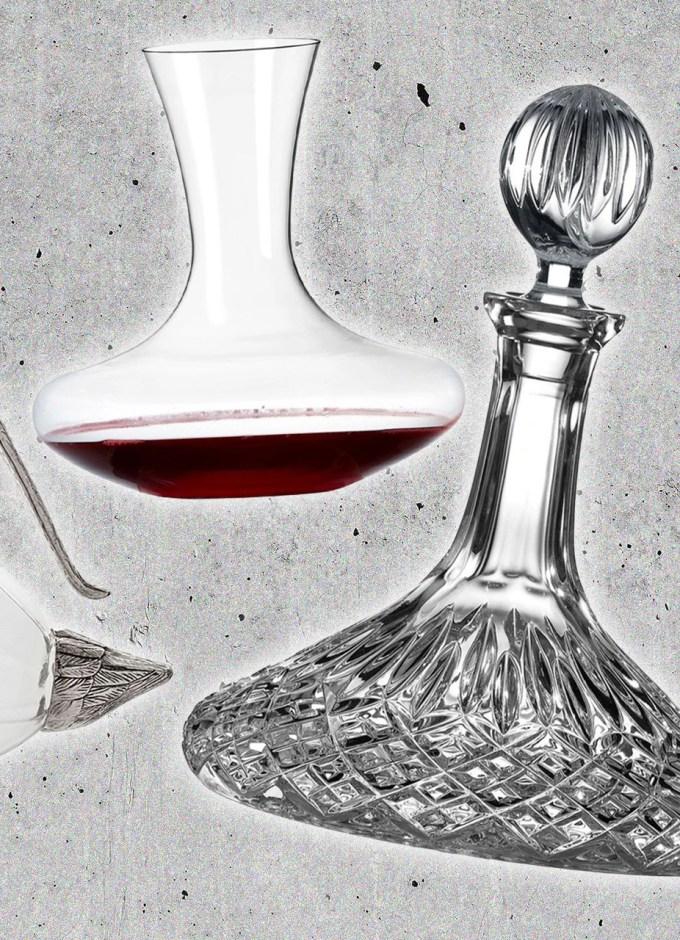 Classic Le Chateau Red Wine Decanter - Crystal Glass Wine Carafe - Holds  Full Bottle