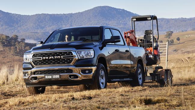 2023 Ram 1500 Big Horn is powered by a big V8 petrol engine.