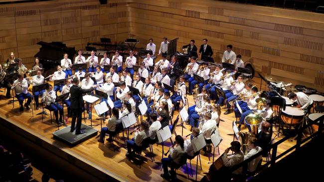 James Brice in action conducting the Castle Hill Youth Wind Orchestra