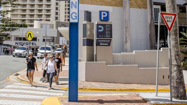 The Bruce Bishop carpark in Surfers Paradise. Picture: Jerad Williams