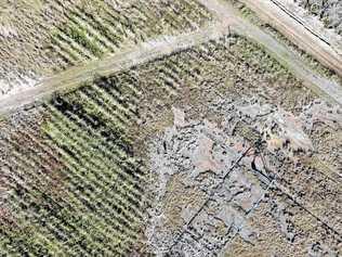 DEVASTATING: Salt damaged cane land near Kinchant Dam. Picture: Supplied