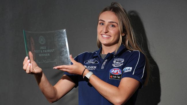 Amy McDonald is a star of the AFL women’s competition. Picture: Alan Barber