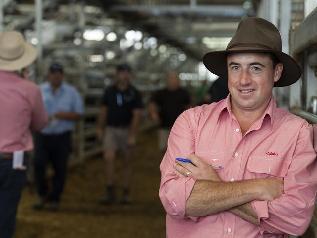 LIVESTOCK: CALF SALES 2022 Wodonga Jan 6Wodonga 6 January All-breeds grown and weaner saleWeaner sales. Generic saleyardsPICTURED: CALF SALES 2022 Wodonga. Brett Shea Elders Livestock manager Albury.PICTURE: ZOE PHILLIPS