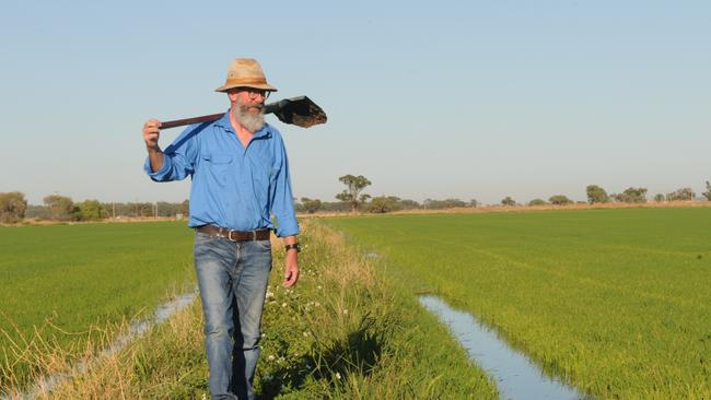 Murrami rice grower Scott Williams. Picture: Fiona Myers