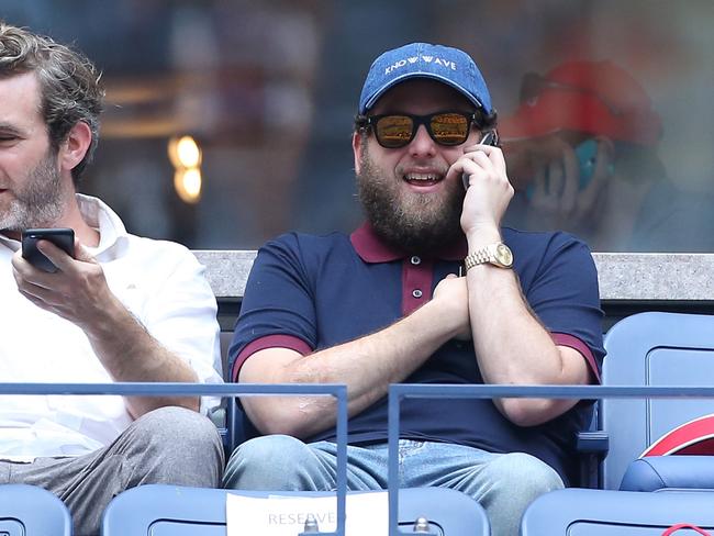 Jonah Hill attends day 3 of the 2016 US Open at USTA Billie Jean King National Tennis Center on August 31, 2016 in the Queens borough of New York City. Picture: Getty