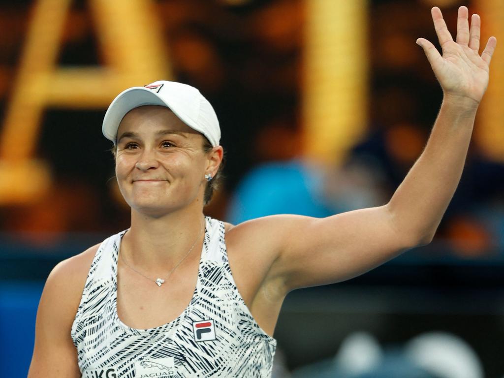 Barty eased through the first round with a dominant display. Picture: Brandon Malone/AFP