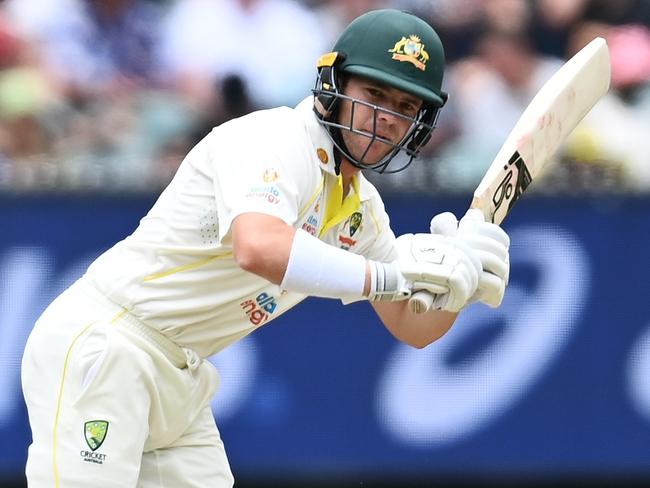 MELBOURNE, AUSTRALIA - DECEMBER 27: Marcus Harris of Australia bats during day two of the Third Test match in the Ashes series between Australia and England at Melbourne Cricket Ground on December 27, 2021 in Melbourne, Australia. (Photo by Quinn Rooney/Getty Images)