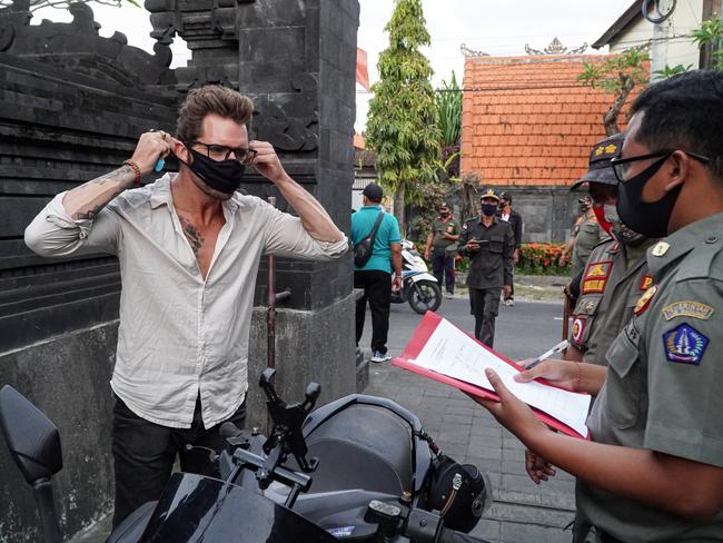 Masks are compulsory in public in Bali and COVID-safe measures are taken seriously by authorities. Picture. Dicky Bisinglasi