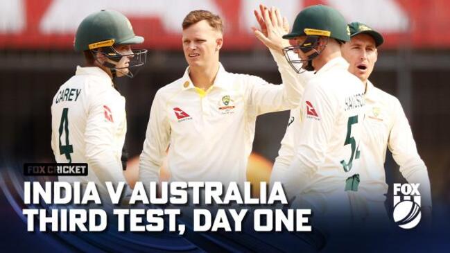 India v Australia: Third Test, Day One highlights