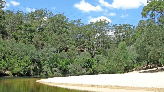 The white sand at Simmo's Beach reserve. Photo: Campbelltown City Council