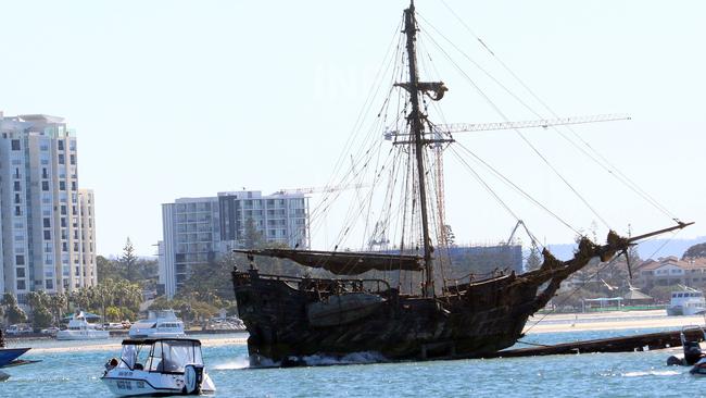 Pirates Of The Caribbean being filmed on the Gold Coast.