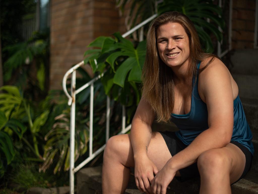 Transgender footballer Hannah Mouncey.Picture: Jason Edwards