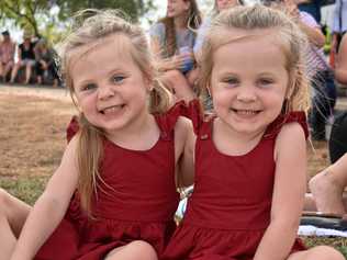 Charlotte and Brooklyn Maher from Roma. Picture: Ellen Ransley