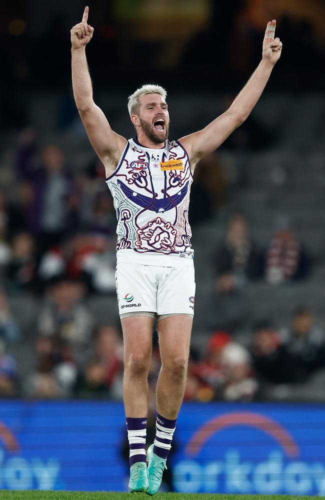 Luke Ryan starred again in defence for the Dockers. Picture: Michael Willson/AFL Photos