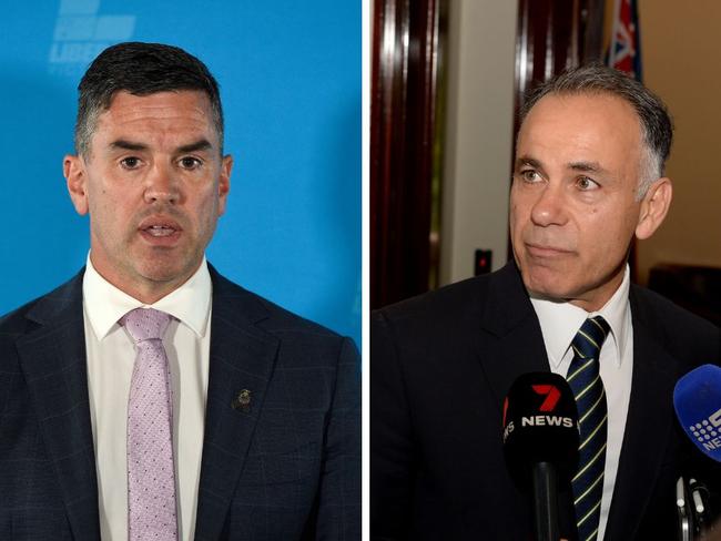 New Victorian Liberal leader John Battin has not given his deposed predecessor John Pesutto a place in the news shadow cabinet. Picture: NewsWire