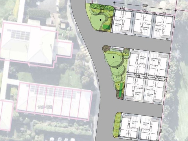 Planning application for Ingenia Gardens in St Albans Park for nine new units