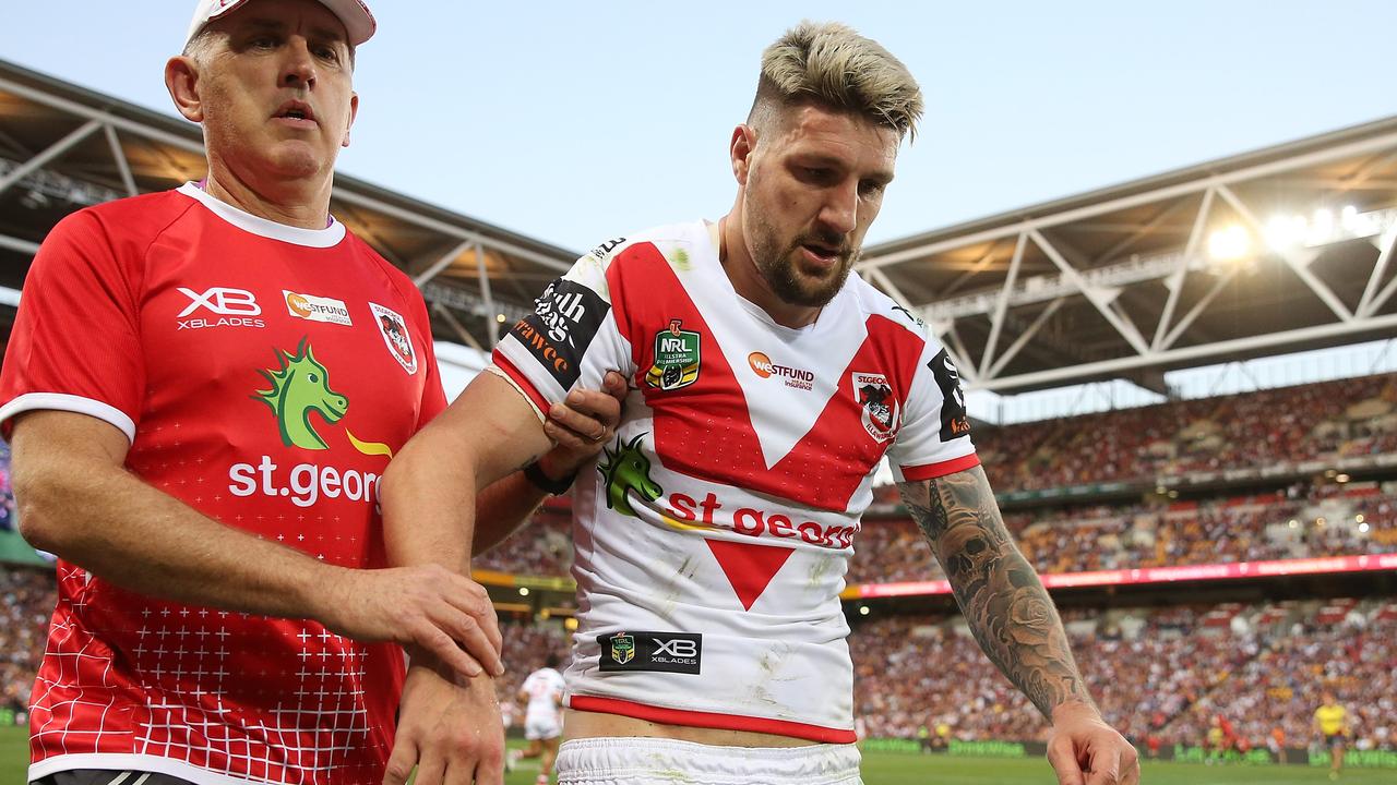 Gareth Widdop is no chance to play the Rabbitohs.