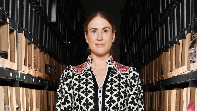 Blue Bungalow womens fashion and shoes, has been operating for 12 years and have a store in Eagle Farm boutique. Pictured, Emma Filliponi - Head of eCommerce and Marketing. Photo: Patrick Woods.