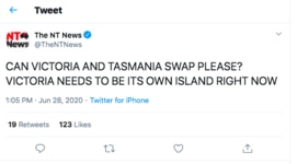 NT News posts savage response to Victoria's virus spike