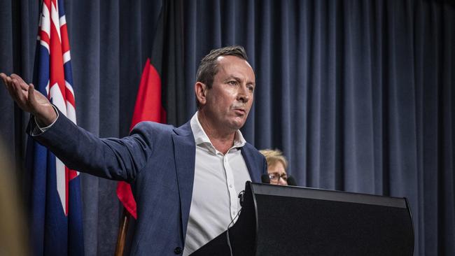 WA Premier Mark McGowan has said he might keep the state closed to NSW arrivals even after vaccination rates are up. NCA NewsWire / Tony McDonough