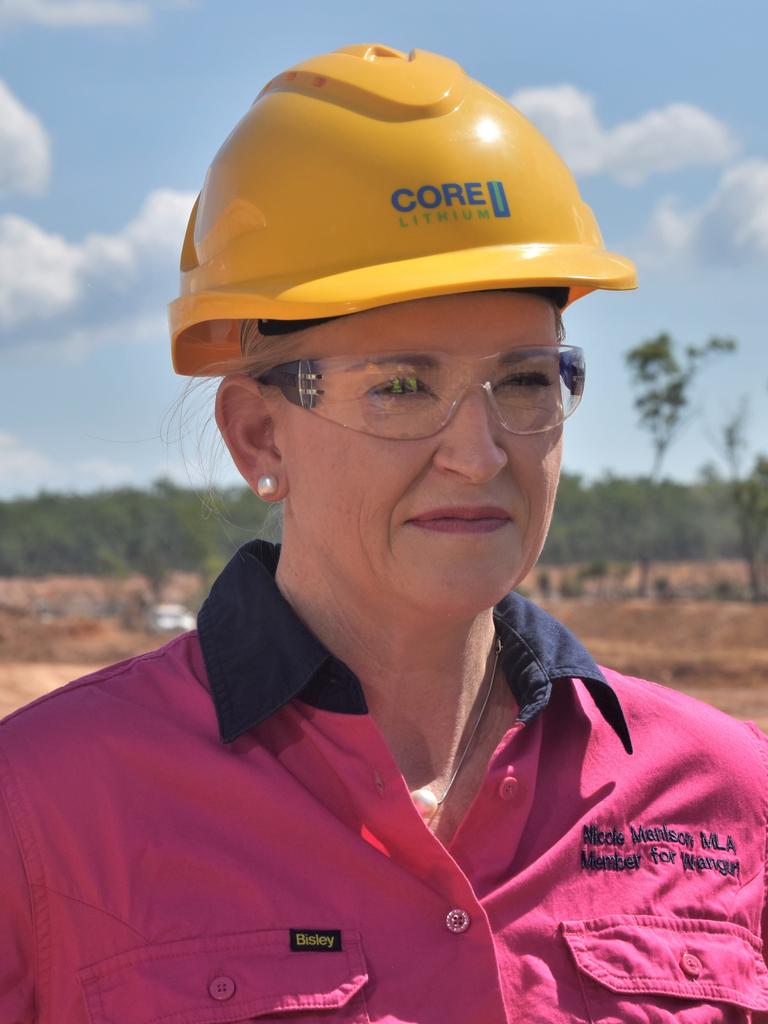 Mining Minister Nicole Manison said the Finniss project heralded “a new era” for the Territory’s critical mineral industry. Picture: Fia Walsh