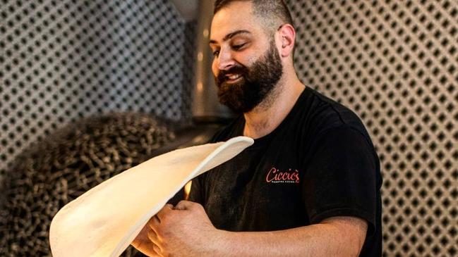 Ciccio's Woodfire Pizzeria owner George Xylourgidis puts a lot of love into his work. Picture: Instagram