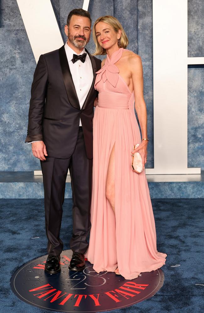 Kimmel‘s wife, Molly McNearney, is a producer for the Oscars. Picture: Amy Sussman/Getty Images