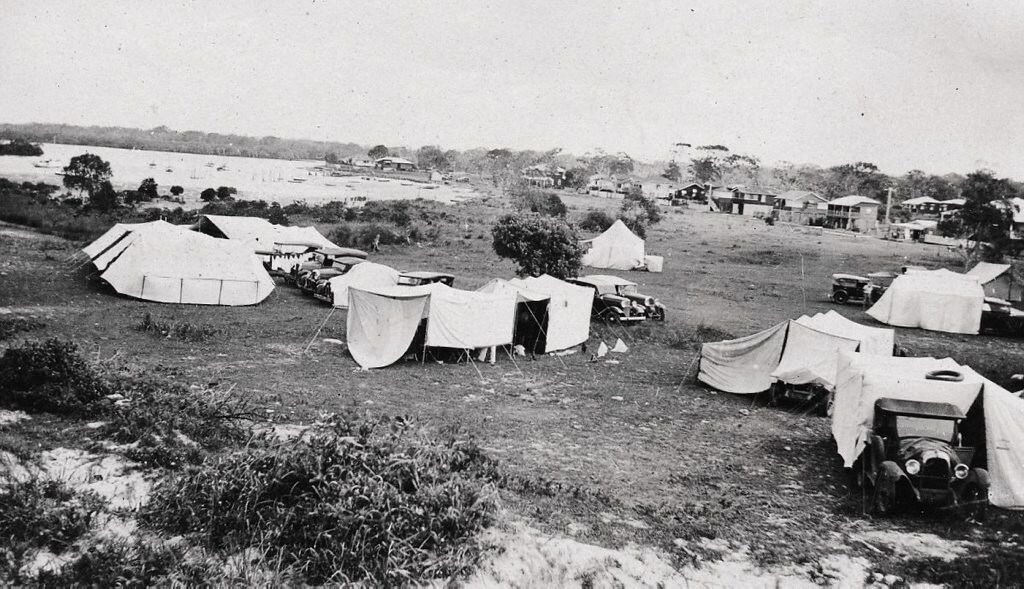 Christmas campers ca 1930 (Courtesy Buderim Historical Society)