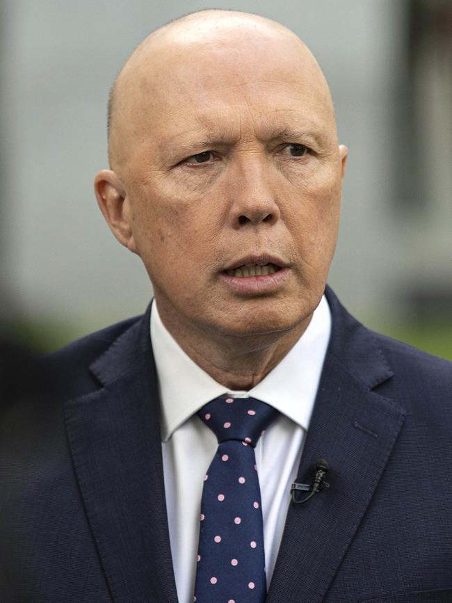 Peter Dutton has outlined 15 questions he said Australians were seeking answers to on the voice. Picture: NCA NewsWire / Gary Ramage